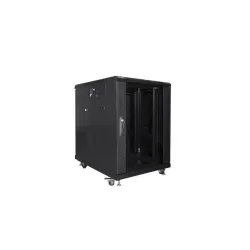 Szafa instalacyjna Rack stojąca 19" 15U 600x800 czarna | PartsPC.pl