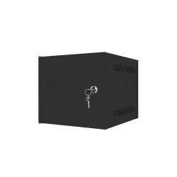 Szafa instalacyjna Rack wisząca 10" 6U 280x310mm czarna Lanberg (flat pack)