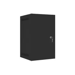 Szafa instalacyjna Rack wisząca 10" 9U 280x310mm czarna Lanberg (flat pack)