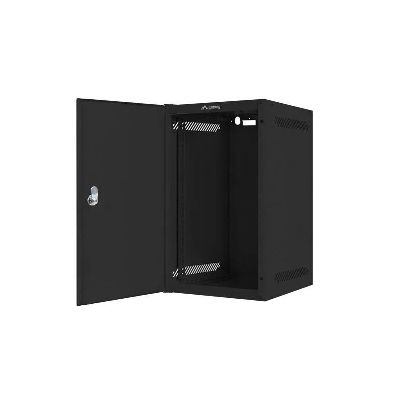 Szafa instalacyjna Rack wisząca 10" 9U 280x310mm czarna Lanberg (flat pack)