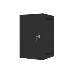 Szafa instalacyjna Rack wisząca 10" 9U 280x310mm czarna Lanberg (flat pack)