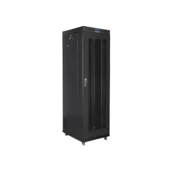 Szafa instalacyjna Rack stojąca 19" 42U 600x800 czarna drzwi perforowane