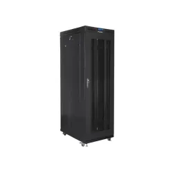 Szafa instalacyjna Rack stojąca 19" 42U 800x1000 czarna drzwi perforowane