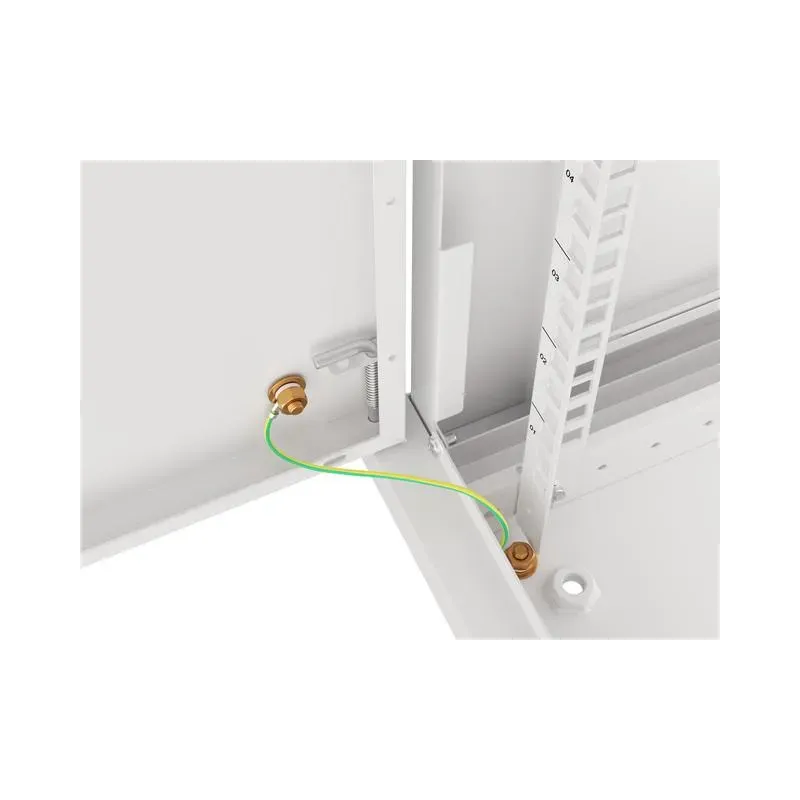 Szafa instalacyjna Rack wisząca 19" 6U 600x450 szara drzwi metalowe Lanberg