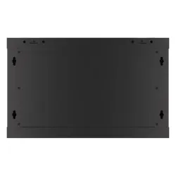 Szafa instalacyjna Rack wisząca 19" 6U 600x450 czarna drzwi metalowe