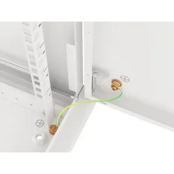 Szafa instalacyjna Rack wisząca 19" 6U 600x600 szara drzwi metalowe Lanberg