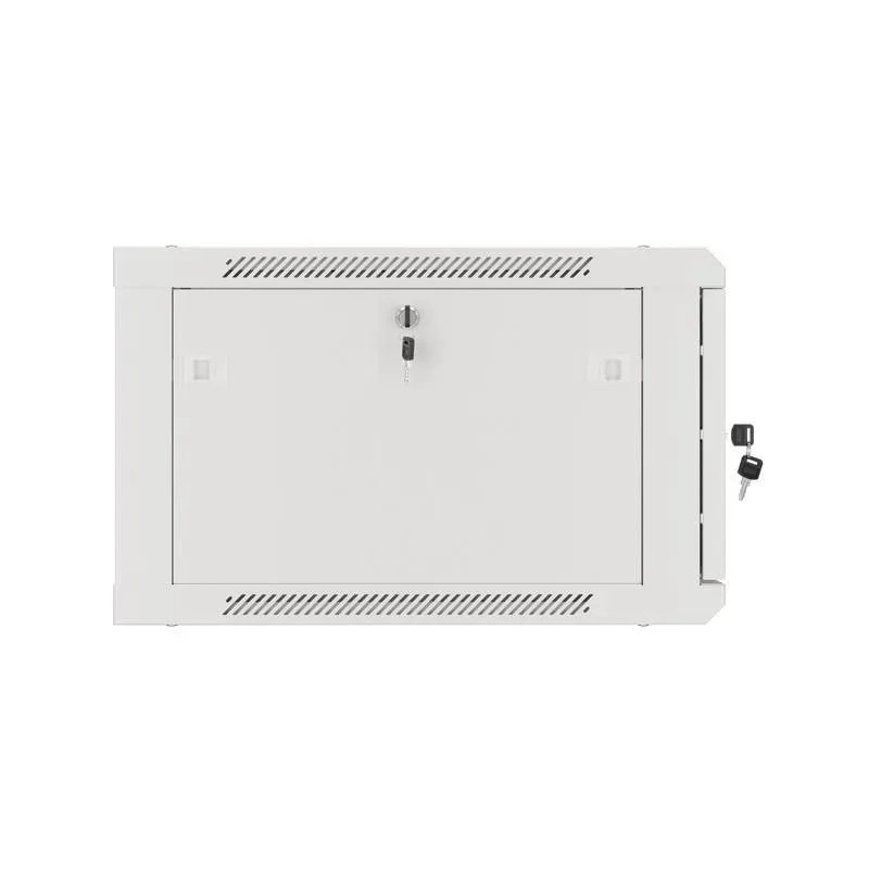 Szafa instalacyjna Rack wisząca 19" 6U 600x600 szara drzwi metalowe Lanberg