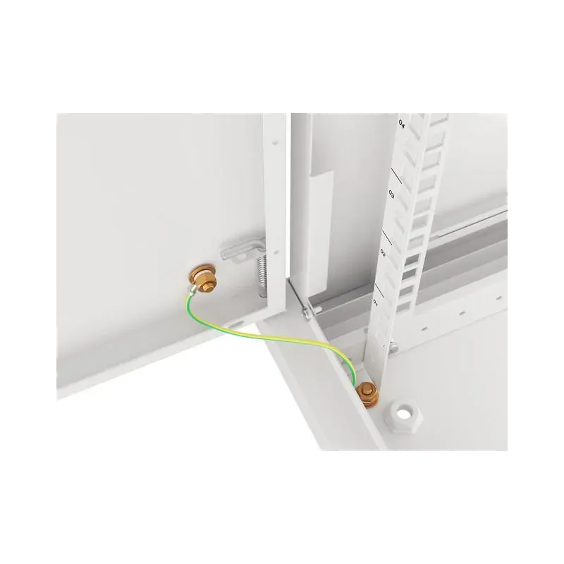 Szafa instalacyjna Rack wisząca 19" 6U 600x600 szara drzwi metalowe Lanberg