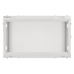 Szafa instalacyjna Rack wisząca 19" 6U 600x600 szara drzwi metalowe Lanberg