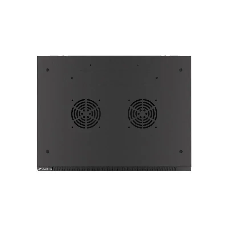 Szafa instalacyjna Rack wisząca 19" 9U 600x450 czarna drzwi metalowe