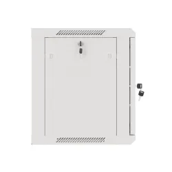 Szafa instalacyjna Rack wisząca 19" 9U 600x450 szara drzwi metalowe Lanberg