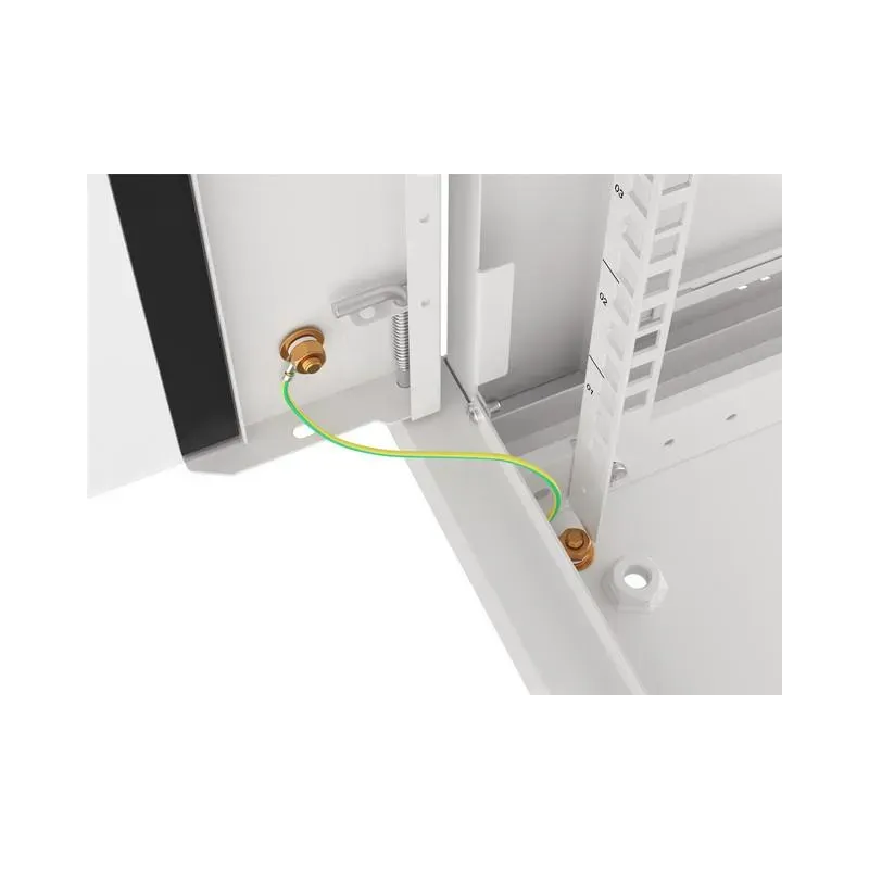 Szafa instalacyjna Rack wisząca 19" 9U 600x450 szara drzwi metalowe Lanberg