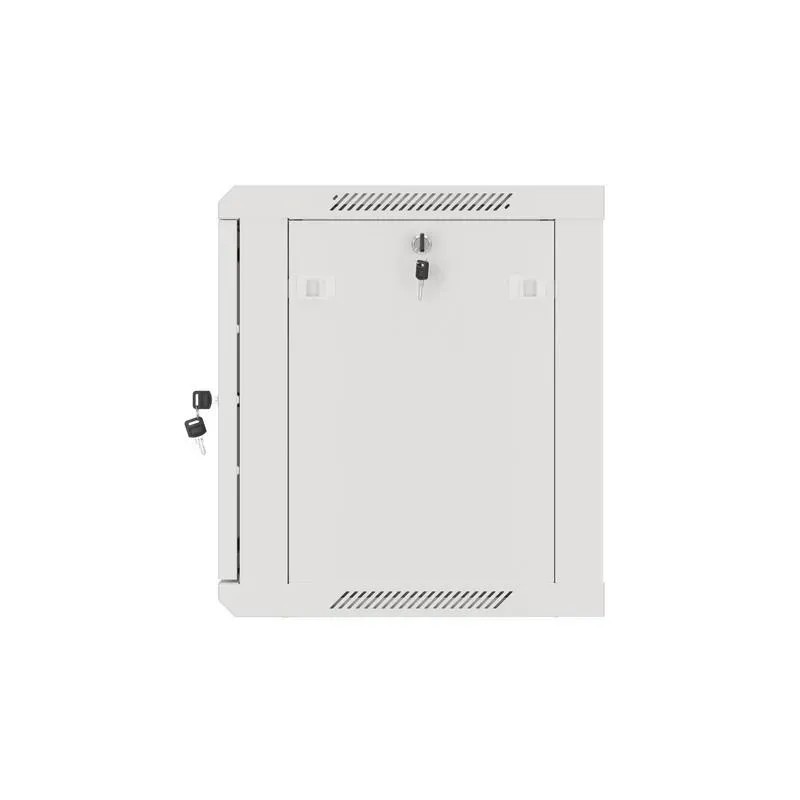 Szafa instalacyjna Rack wisząca 19" 9U 600x450 szara drzwi metalowe Lanberg