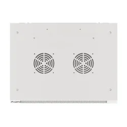 Szafa instalacyjna Rack wisząca 19" 9U 600x450 szara drzwi metalowe Lanberg