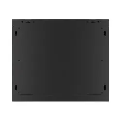 Szafa instalacyjna Rack wisząca 19" 9U 600x600 czarna drzwi metalowe