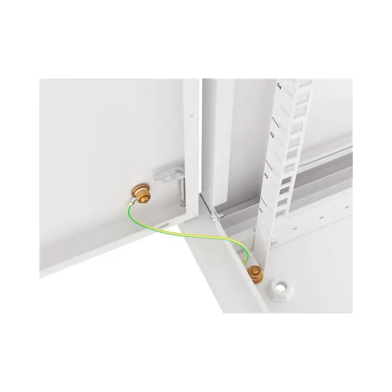 Szafa instalacyjna Rack wisząca 19" 9U 600x600 szara drzwi metalowe Lanberg