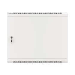 Szafa instalacyjna Rack wisząca 19" 9U 600x600 szara drzwi metalowe Lanberg
