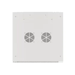 Szafa instalacyjna Rack wisząca 19" 9U 600x600 szara drzwi metalowe Lanberg