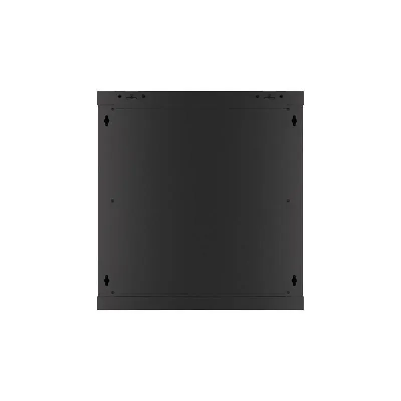 Szafa instalacyjna Rack wisząca 19" 12U 600x450 czarna drzwi metalowe