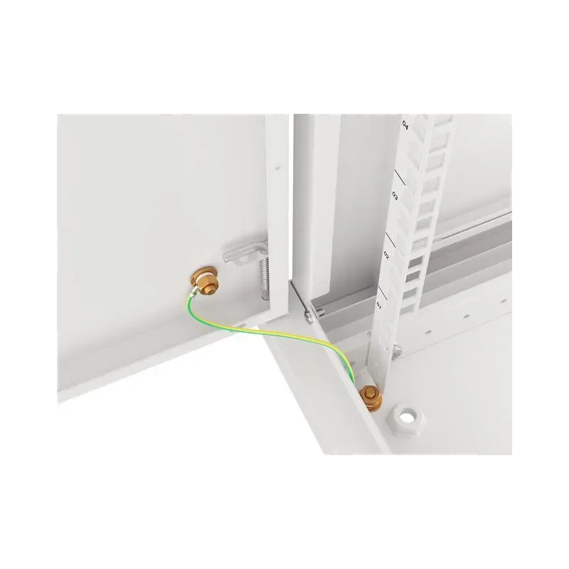 Szafa instalacyjna Rack wisząca 19" 12U 600x450 szara drzwi metalowe