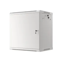 Szafa instalacyjna Rack wisząca 19" 12U 600x450 szara drzwi metalowe