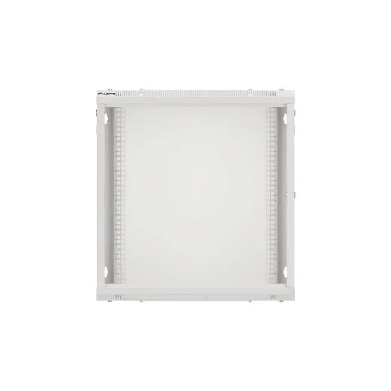 Szafa instalacyjna Rack wisząca 19" 12U 600x450 szara drzwi metalowe