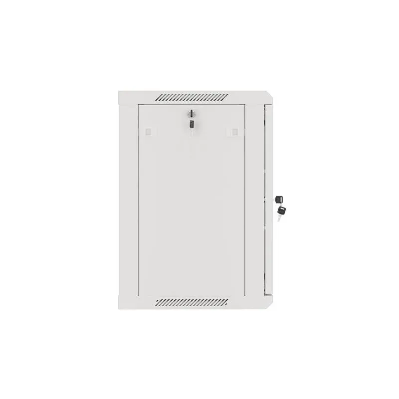 Szafa instalacyjna Rack wisząca 19" 12U 600x450 szara drzwi metalowe