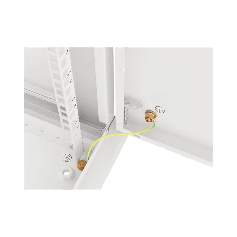 Szafa instalacyjna Rack wisząca 19" 12U 600x450 szara drzwi metalowe