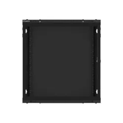 Szafa instalacyjna Rack wisząca 19" 12U 600x600 czarna drzwi metalowe