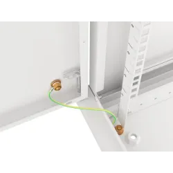 Szafa instalacyjna Rack wisząca 19" 12U 600x600 szara drzwi metalowe