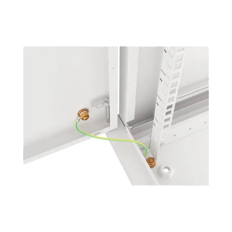 Szafa instalacyjna Rack wisząca 19" 12U 600x600 szara drzwi metalowe