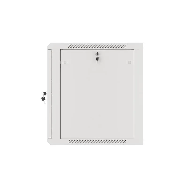 Szafa instalacyjna Rack wisząca 19" 12U 600x600 szara drzwi metalowe