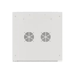 Szafa instalacyjna Rack wisząca 19" 12U 600x600 szara drzwi metalowe