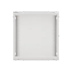 Szafa instalacyjna Rack wisząca 19" 12U 600x600 szara drzwi metalowe