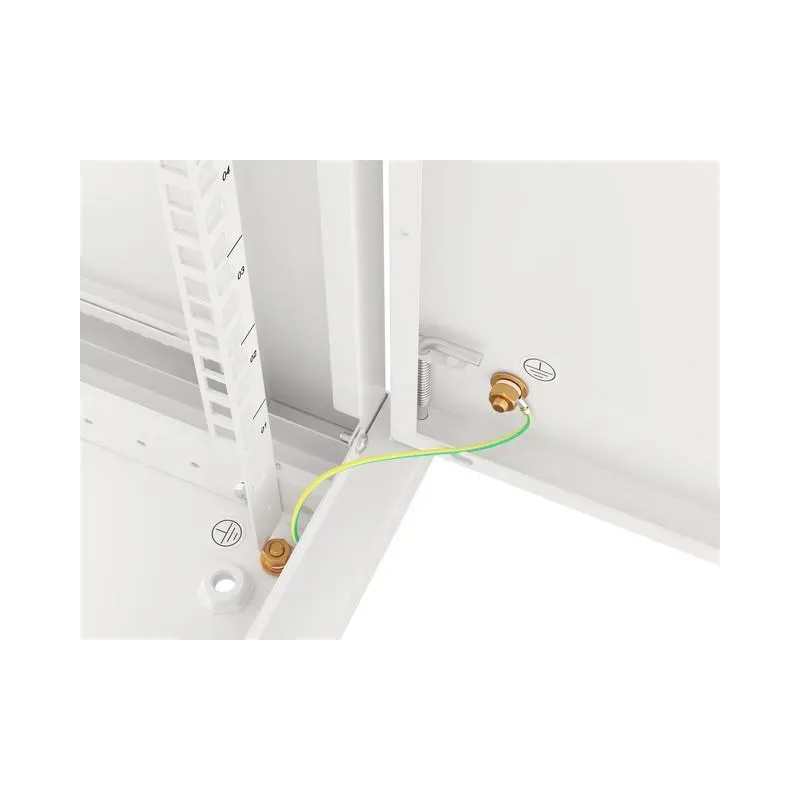 Szafa instalacyjna Rack wisząca 19" 12U 600x600 szara drzwi metalowe