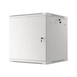 Szafa instalacyjna Rack wisząca 19" 12U 600x600 szara drzwi metalowe