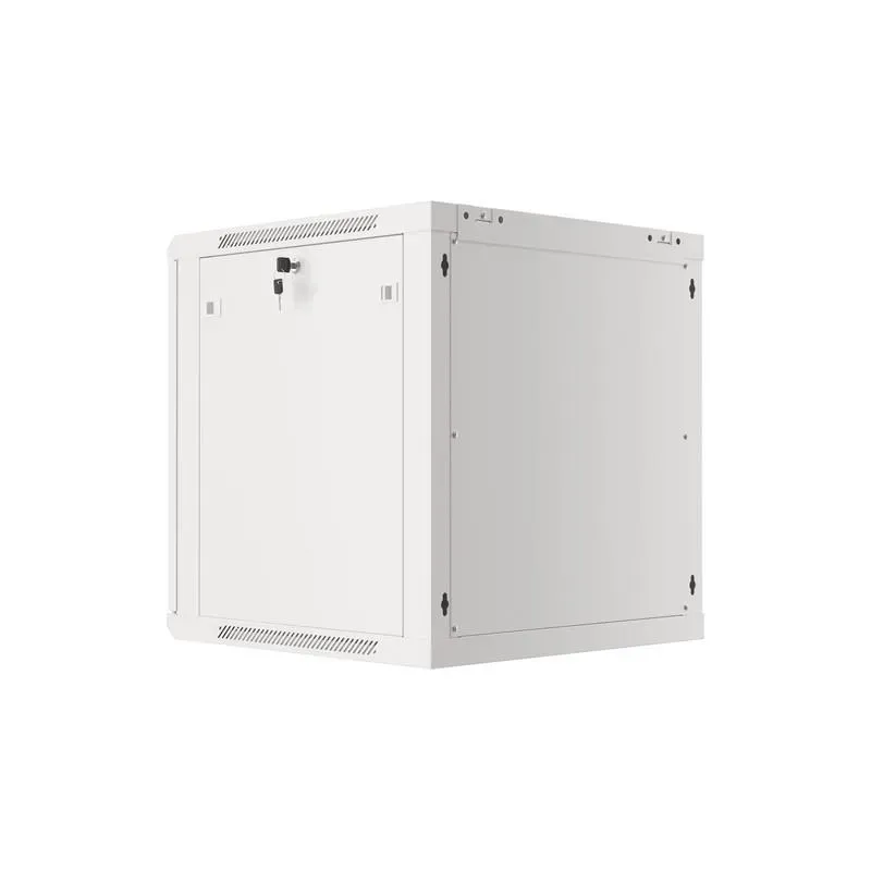 Szafa instalacyjna Rack wisząca 19" 12U 600x600 szara drzwi metalowe