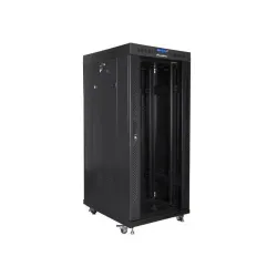 Szafa instalacyjna Rack stojąca 19" 27U 800x1000 czarna | PartsPC.pl