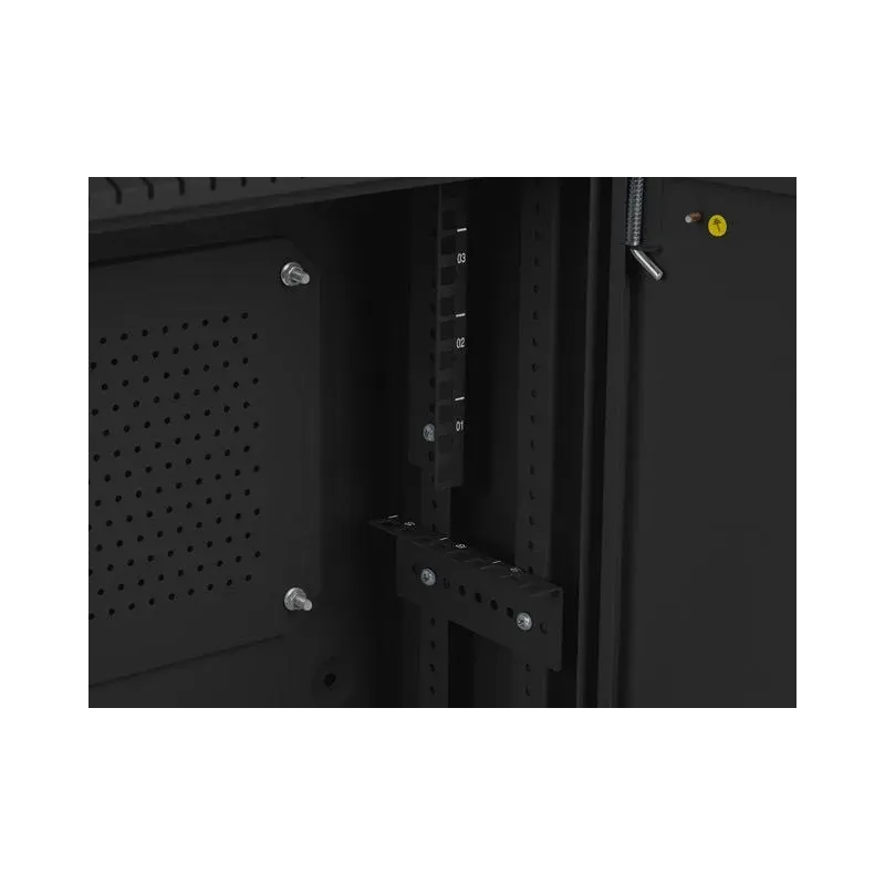 Szafa instalacyjna Lanberg rack wisząca 19" 4U+3U 540x200 niskoprofilowa