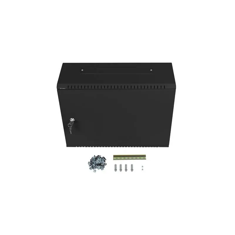 Szafa instalacyjna Lanberg rack wisząca 19" 4U+3U 540x200 niskoprofilowa