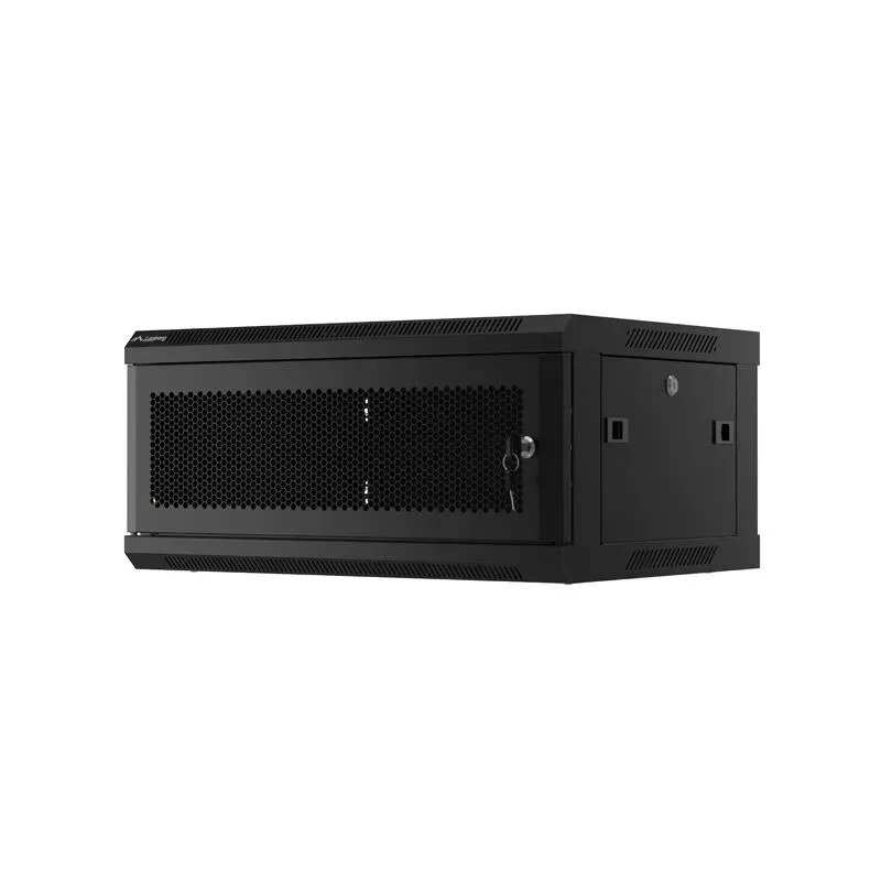 Szafa instalacyjna Lanberg rack wisząca 19" 4U 600x450 drzwi perforowane
