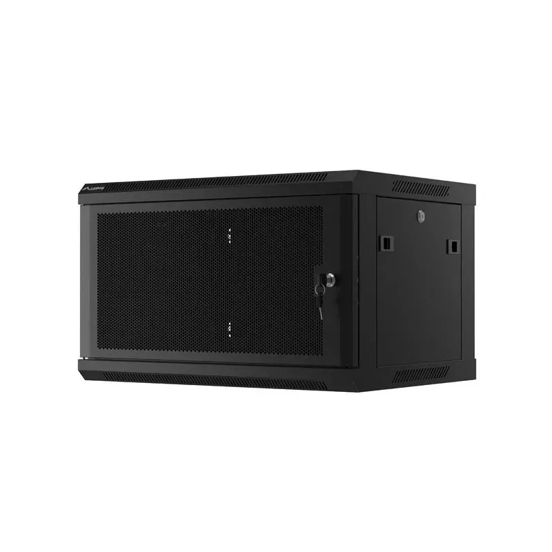Szafa instalacyjna Lanberg rack wisząca 19" 6U 600x450 drzwi perforowane