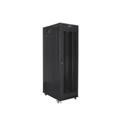Szafa instalacyjna Rack stojąca 19" 42U 800x1200 czarna drzwi perforowane
