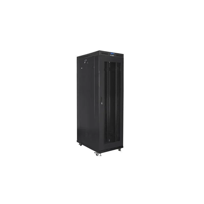 Szafa instalacyjna Rack stojąca 19" 42U 800x1200 czarna drzwi perforowane