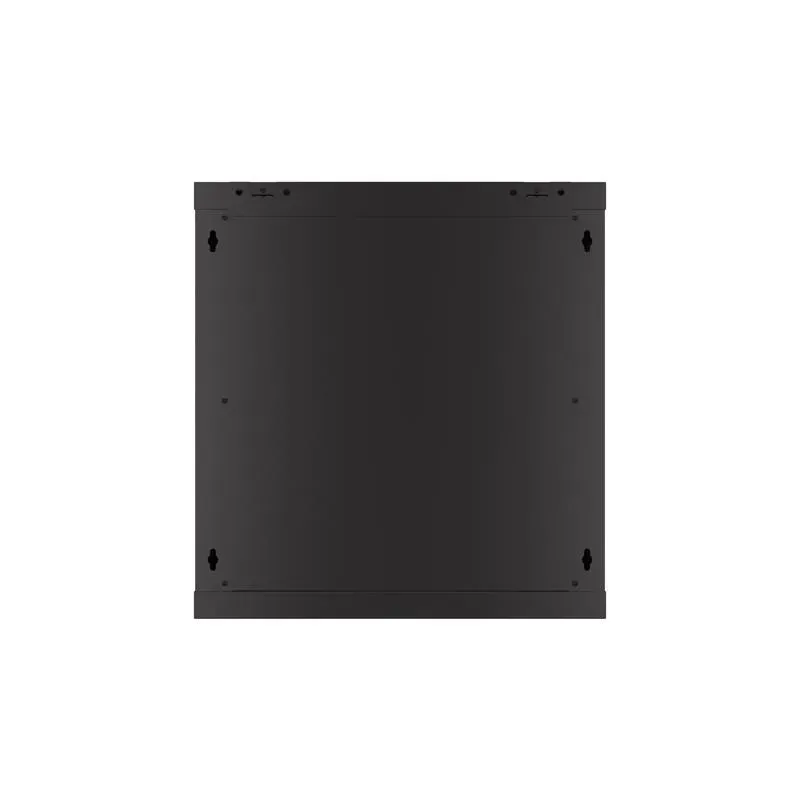 Szafa instalacyjna Rack wisząca 19" 12U 600x450 czarna drzwi perforowane