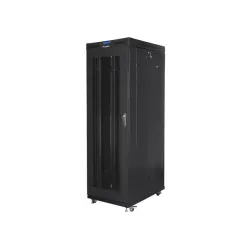 Szafa instalacyjna Rack stojąca 19" 27U 800x1200 Drzwi Perforowane czarna