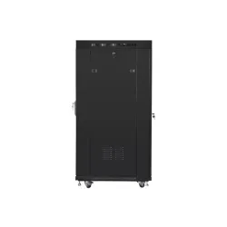 Szafa instalacyjna Rack stojąca 19" 27U 800x1200 Drzwi Szklane czarna