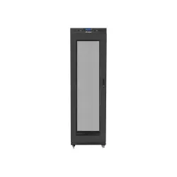 Szafa instalacyjna Rack stojąca 19" 42U 600x600 LCD Drzwi Perforowane