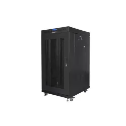 Szafa instalacyjna Rack stojąca 19" 22U 800x800 Drzwi Perforowane czarna