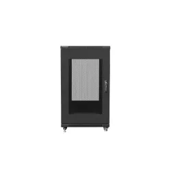 Szafa instalacyjna Rack stojąca 19" 22U 800x800 czarna drzwi perforowane